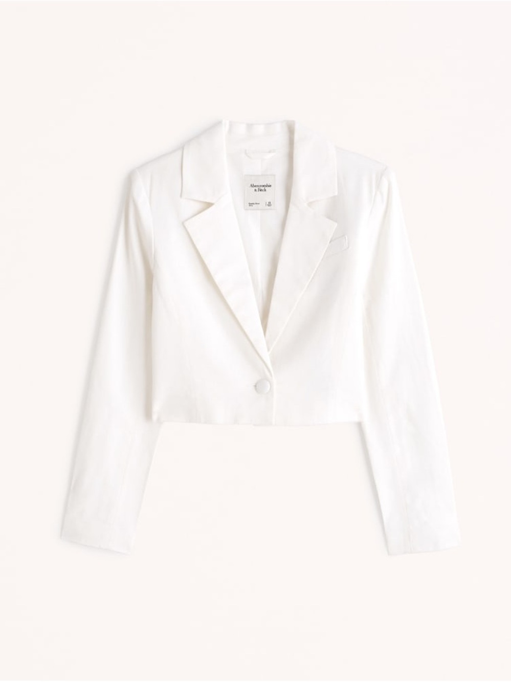 Abercrombie & Fitch linen cropped blazer